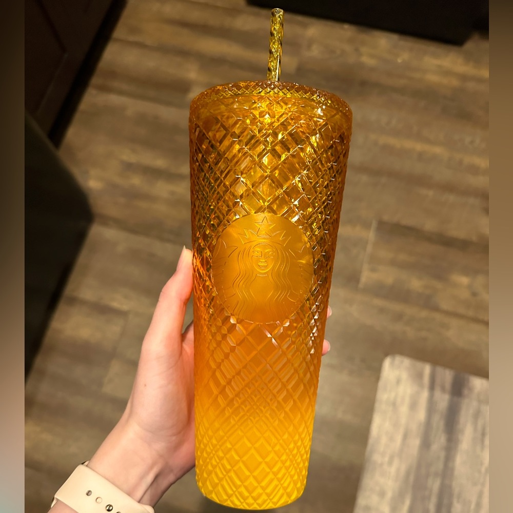 Starbucks Venti Orange Jeweled Ombré Tumbler
